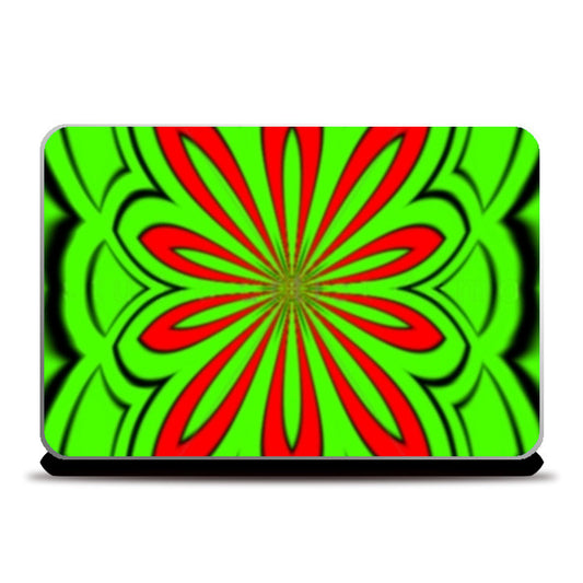 Laptop Skins, Green Red Design Laptop Skins