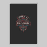 When It Rains Look At The Rainbow, When Its Dark Look At The Stars Stick Ons