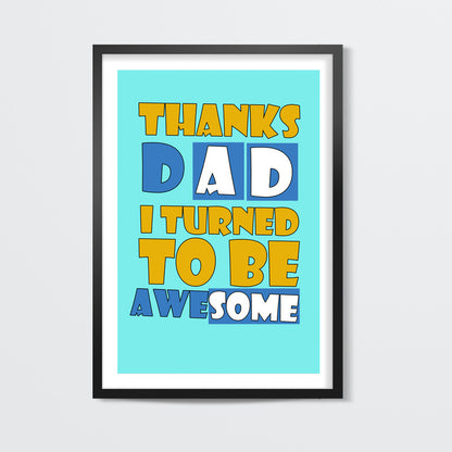 Awesome DAD Wall Art