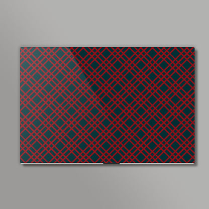 Red and Blue Checks Wall Art