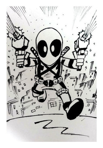 Chibi Deadpool Art PosterGully Specials
