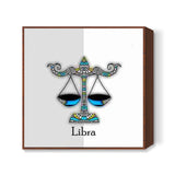 Libra Zodiac Zenscrawl Square Art Prints