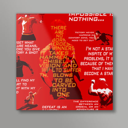 Inspiration - Quotes - Hrithik Roshan  Square Art Prints