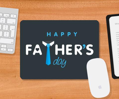 Fathers Day With Tie And Love Symbol | #Fathers Day Special  Mousepad
