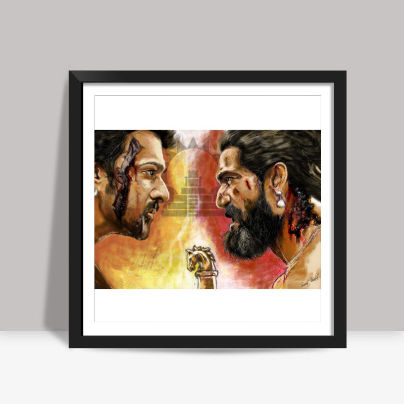 Baahubali Rage Square Art Prints