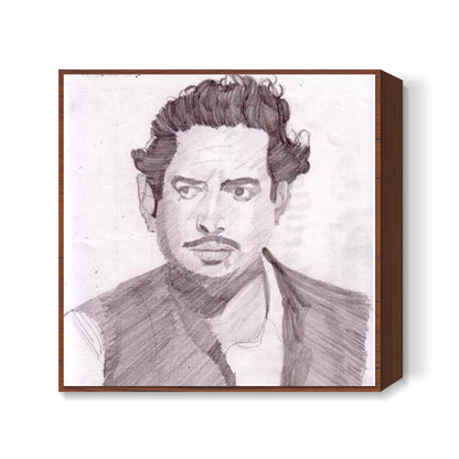 Bollywood visionary and star Guru Dutt was passionate for cinema Square Art Prints