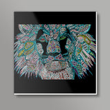 Leo (Neon Sign) Square Art Prints