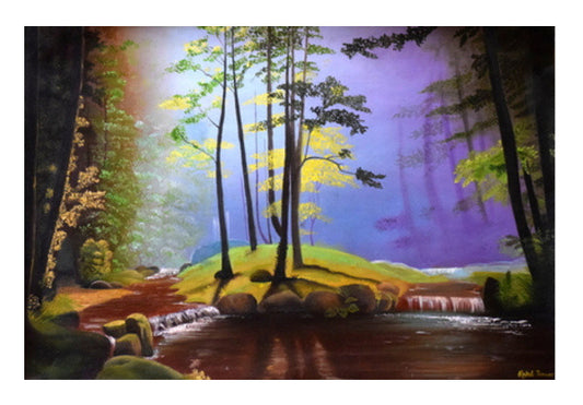 Forest Oil Painting Wall Art