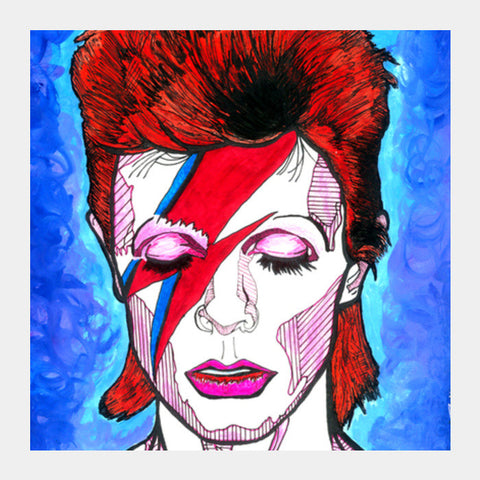 David Bowie - From Starman to Stardust Square Art Prints