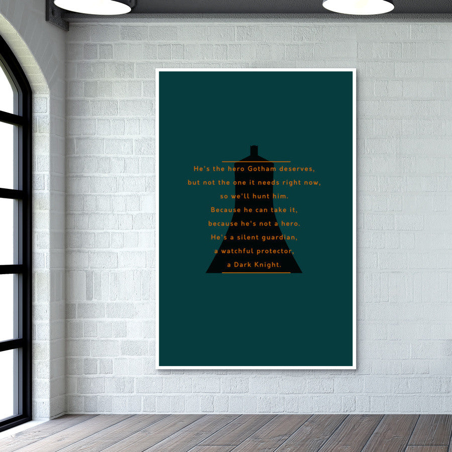 The Dark Knight | Batman | Quote Wall Art