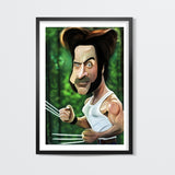 Wolverine | Hugh Jackman | Caricature Wall Art