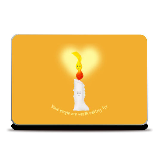 Laptop Skins, Valentine Special- Candle & Flame Love Laptop Skins