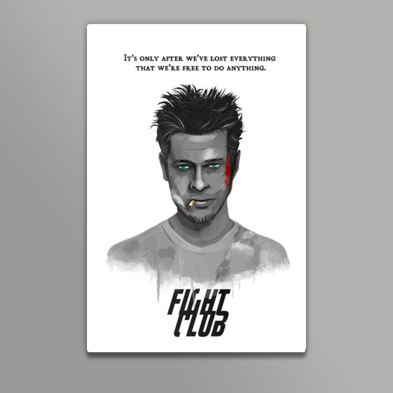 bradpitt-fight club Wall Art