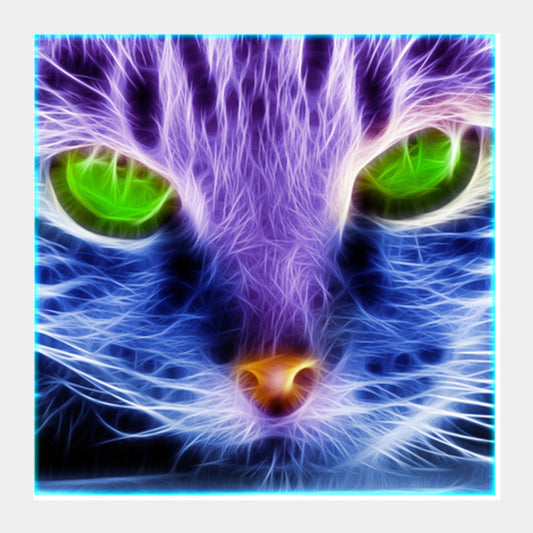 Square Art Prints, Mystic Cat Square Art Prints