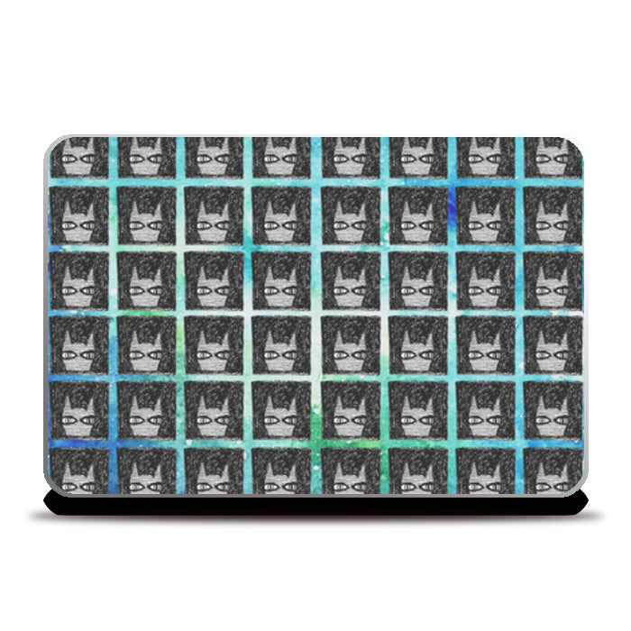 The hipster kitty cat Laptop Skins