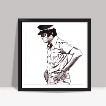 Amitabh Bachchan has been one of the best on-screen cops Square Art Prints