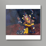 Goddess Kali | Oil Painting Square Art Prints