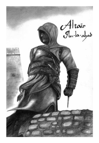 Wall Art, Assassins Creed Altair Sketch Wall Art