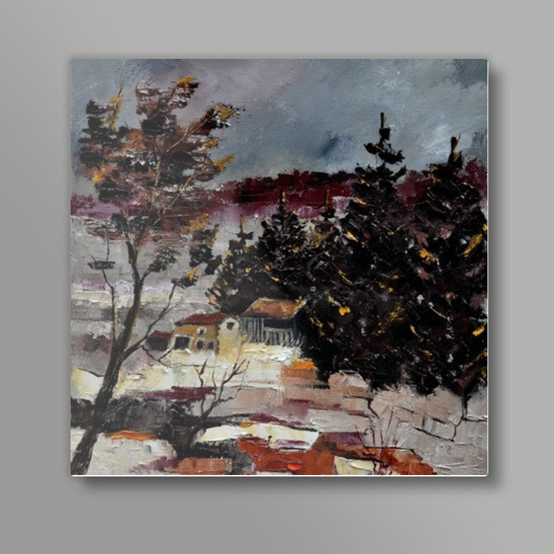 ardennes snow 564121 Square Art Prints