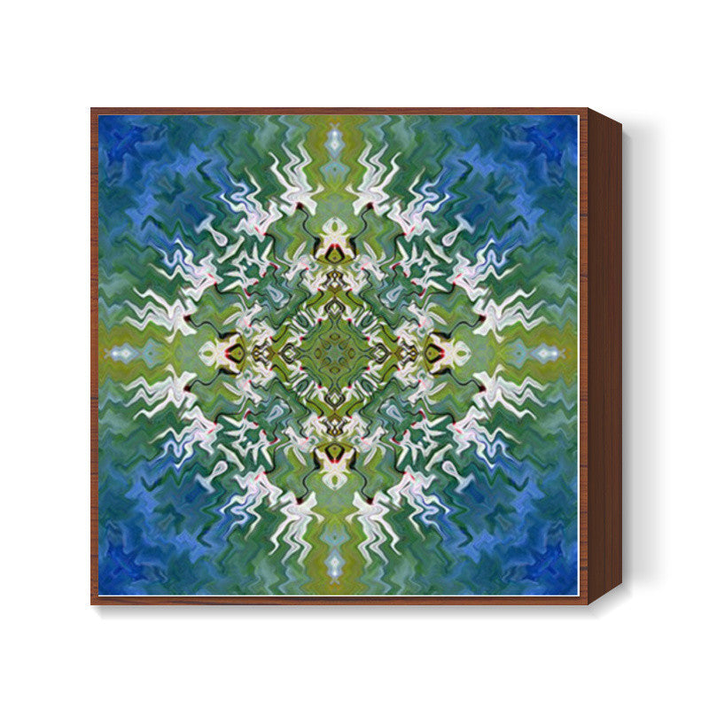 Kaleidoscope Mandala Abstract Design Square Art Prints