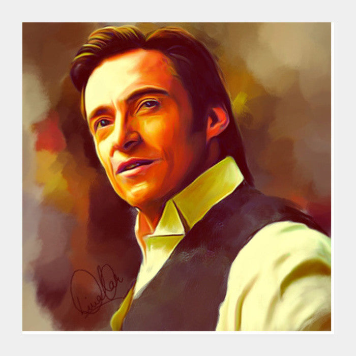 Hugh Jackman Square Art Prints