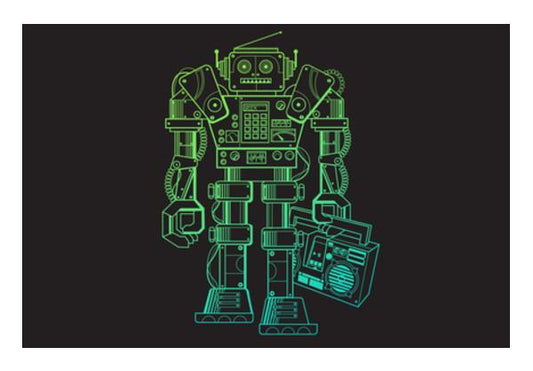 PosterGully Specials, Music Robot Wall Art