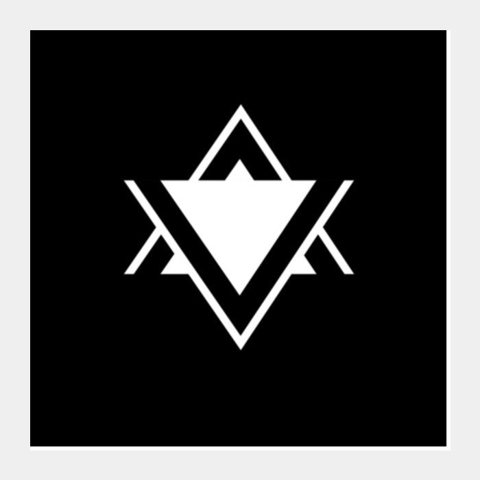 Geometric Star Square Print Square Art Prints