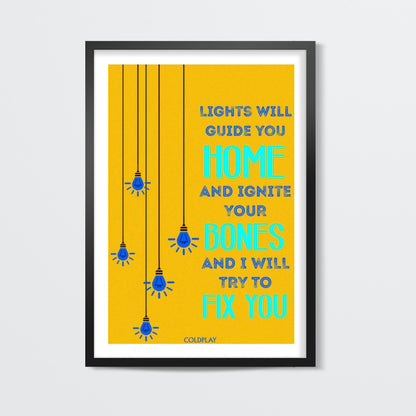 Coldplay Fix You Wall Art