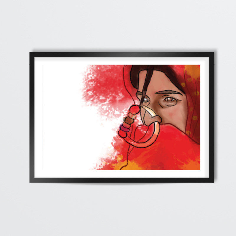 Gujarati Woman Wall Art