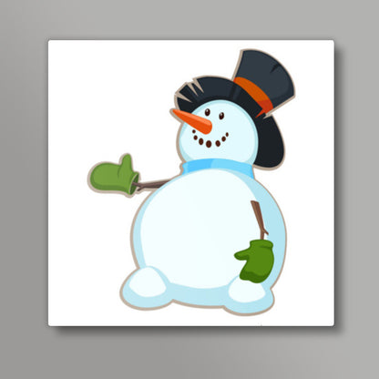 Snowman Square Art Prints