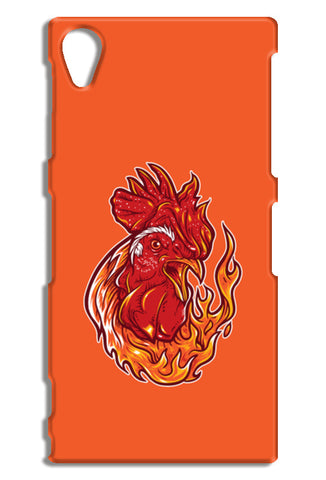 Rooster On Fire Sony Xperia Z1 Cases