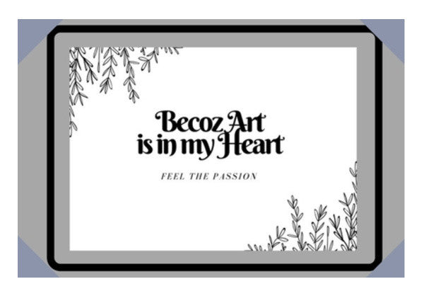 Art is in my heart Wall Art