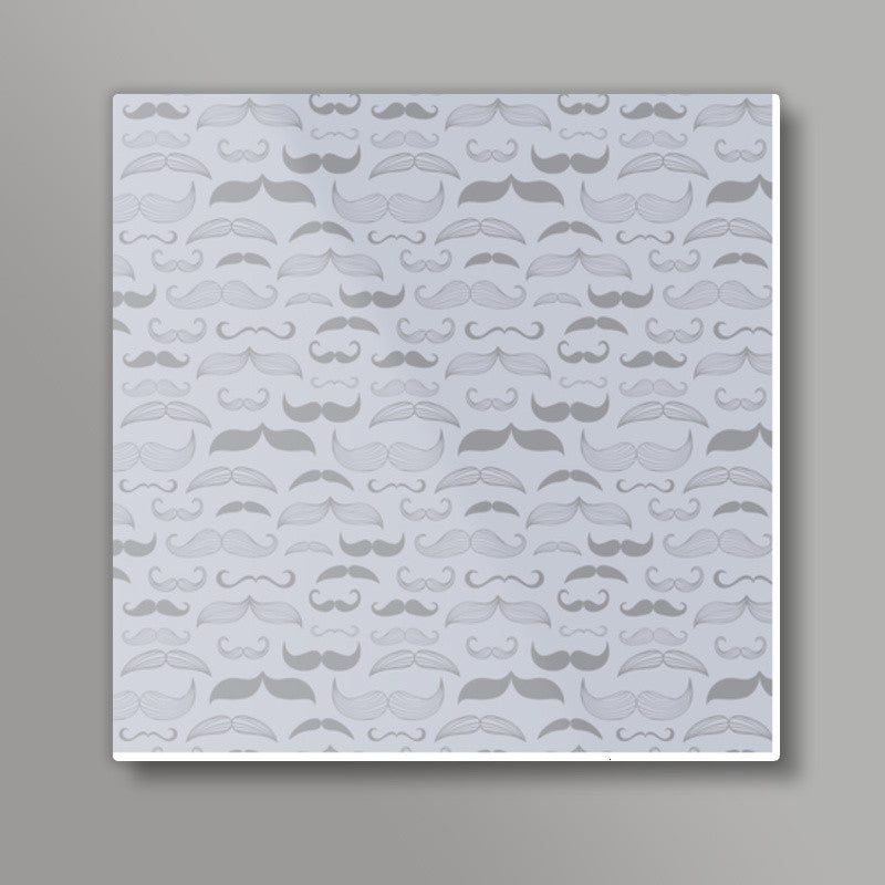 Mustache / Fathers / Best Dad Square Art Prints