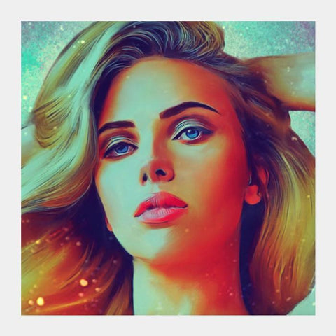 Scarlet Johansson Square Art Prints PosterGully Specials