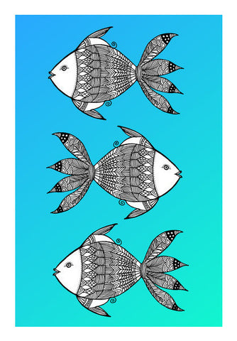 Fish Patterns Art PosterGully Specials