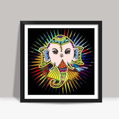 Lord Ganesha The Supreme!! Square Art Prints