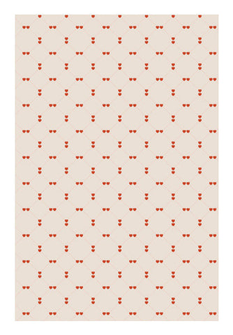 Retro Abstract Red Heart Pattern Art PosterGully Specials