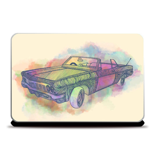 Inked Vintage Car Laptop Skins