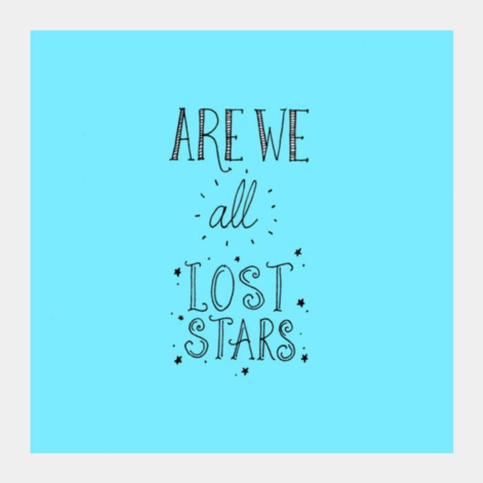 Lost Stars(blue) Square Art Prints