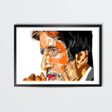 Bollywood superstar Amitabh Bachchan in a thoughtful mood Wall Art