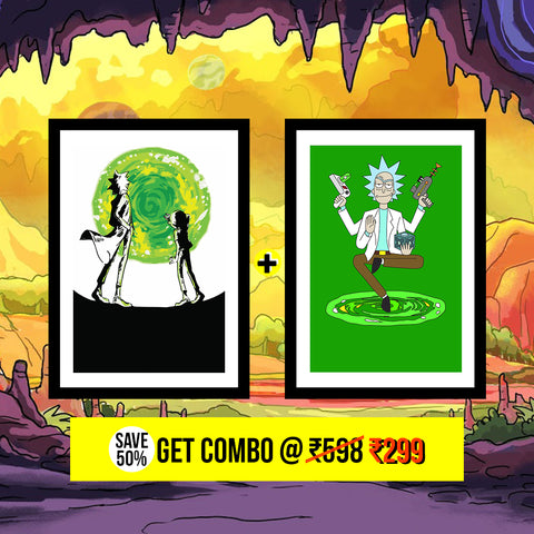 Rick & Morty Posters Combo @ 50% Off Limited Time Only