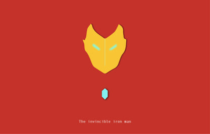 invincible iron man minimalist poster all new all different avengers Laptop Skins