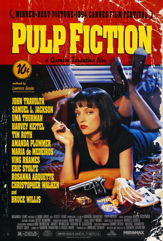 Wall Art, Pulp Fiction Cult Poster, - PosterGully