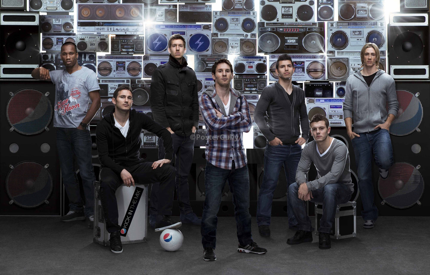 PosterGully Specials, Lampard, Messi, Drogba in Pepsi 2012 Squad, - PosterGully