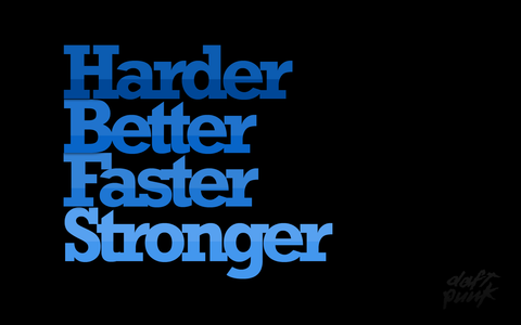 Wall Art, Daft Punk | Harder, Better, Faster, Stronger, - PosterGully