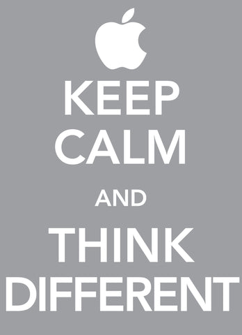 Wall Art, Keep Calm & Think Different, - PosterGully