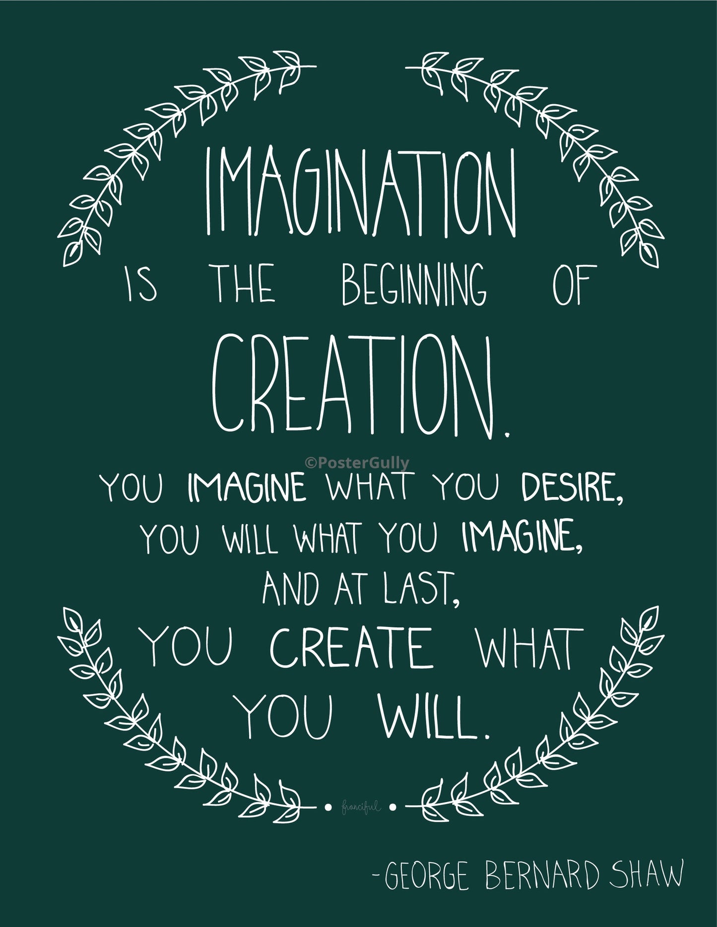 PosterGully Specials, Imagination | G.B Shaw, - PosterGully