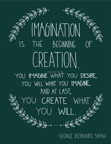 PosterGully Specials, Imagination | G.B Shaw, - PosterGully
