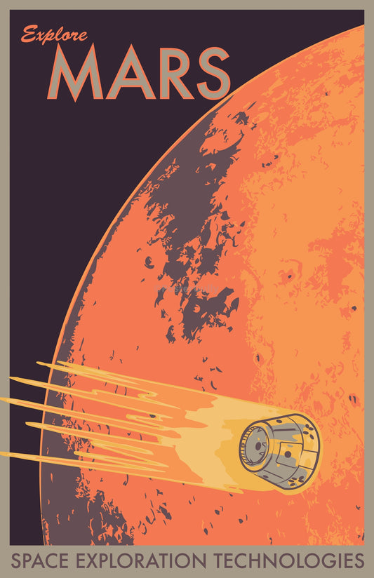 Wall Art, Explore Mars, - PosterGully