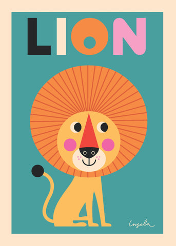 PosterGully Specials, Lion Artwork, - PosterGully